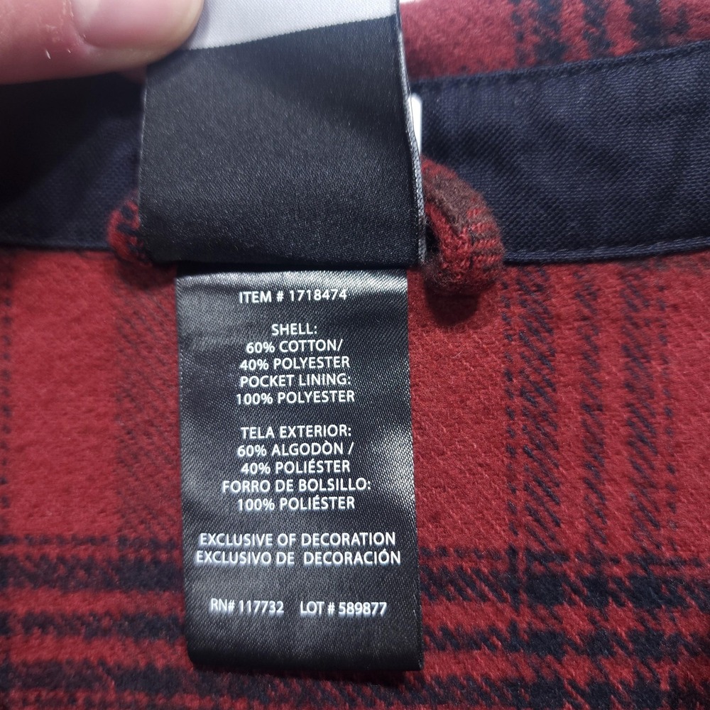 Colorado Clothing Flannel Shirt Men L Red Plaid - Picture 7 of 10